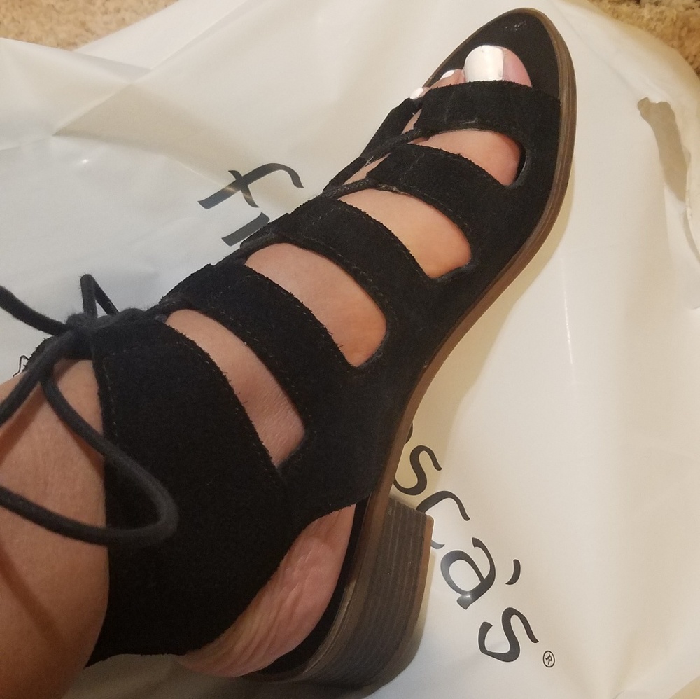 Lace up sandal